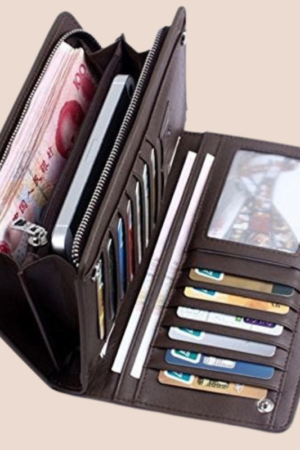 Luxury long Leather Wallets