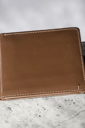 Machine made leather wallet