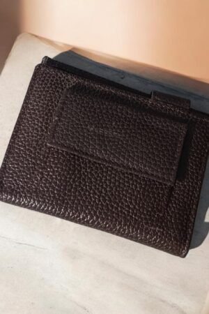 Machine made leather cow wallet