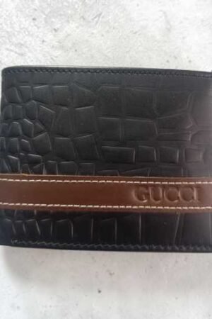 Machine made leather wallet