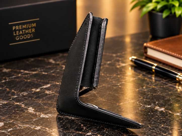 CG Matte Leather Card Holder - Image 7