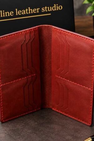 Wax Pull-Up Leather long Wallet